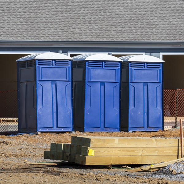 what is the expected delivery and pickup timeframe for the porta potties in Hays